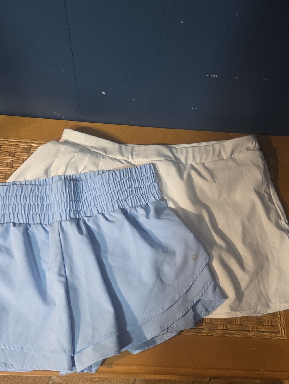 RBX Light Blue Shorts With White Athletic Skort